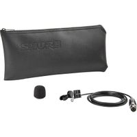 Shure LAVALIER MICROPHONE, OMNI, BLACK - WL183MB/O-TQG