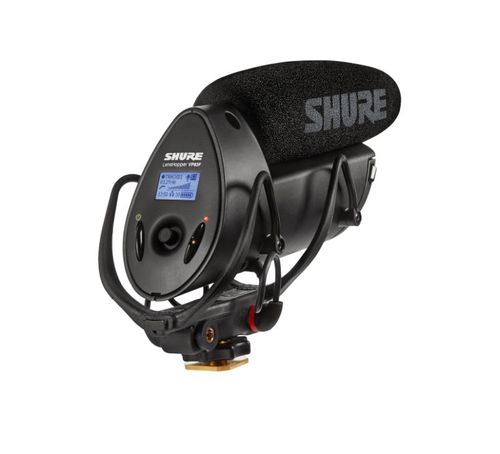 Shure Camera-mount shotgun microphone w/integrated flash recording - VP83F