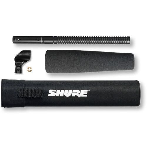 Shure Medium Condenser Shotgun Microphone with Case and Foam Windscreen - VP89M