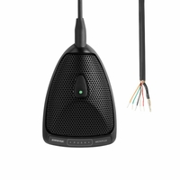 Shure Supercardioid - Condenser Boundary Microphone, Built-in Preamp, Attached 12' Unterminated Cable, Logic Functions, Programmable Switch and LED Indicator - MX392/S