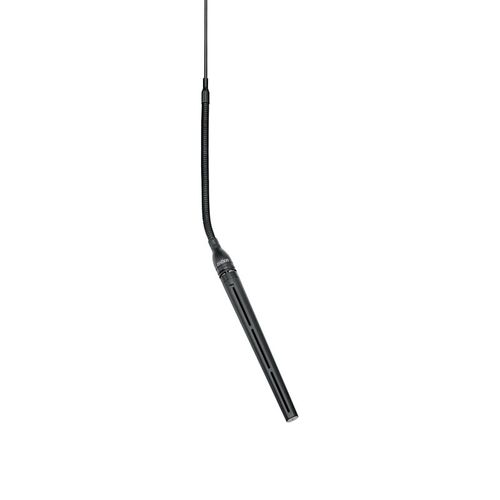 Shure Black Mini-Condenser for Overhead Miking with MINI SHOTGUN cartridge - In-line Preamp - MX202B/MS
