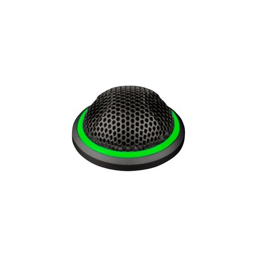 Shure Black Low Profile Boundary Mic, Omni, remoteable LED, 5-pin XLR (female connector included) - MX395B/O-LED