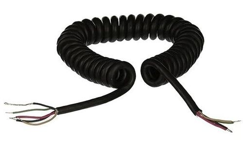 6' Coiled Cable (4-Conductor, 2 Shielded), Used with 527B - C29C