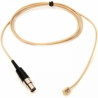 Shure Omnidirectional Condenser Miniature-Lavalier Microphone–Tan - WL93T