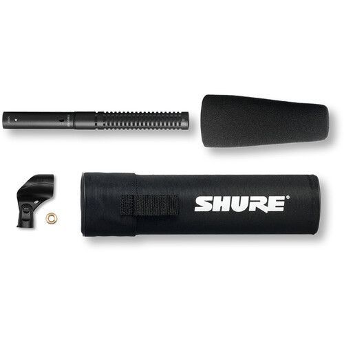 Shure Short Condenser Shotgun Microphone with Case and Foam Windscreen - VP89S