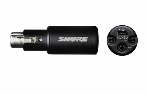 Shure Single-Channel Digital Audio Interface, XLR to USB - MVX2UG2