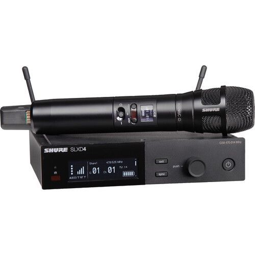 Shure Single Wireless System With Nexadyne 8/S Handheld Transmitter (514-558MHZ) - SLXD24/N8SB-H55