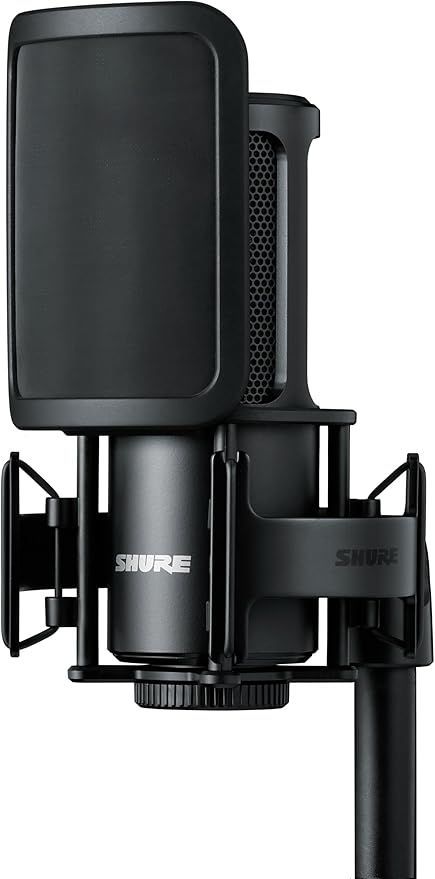 Shure SM4 MIC, BLACK, W/ SHOCK MOUNT, CASE - SM4-K-KIT