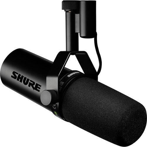 Shure SM7DB DYNAMIC VOCAL MICROPHONE (CARDIOID) WITH +28dB BUILT-IN ACTIVE PREAMP, BLACK - SM7DB