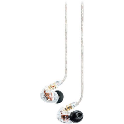Shure Sound Isolating Triple Driver Earphone with Detachable Cable (Clear) - SE535-CL