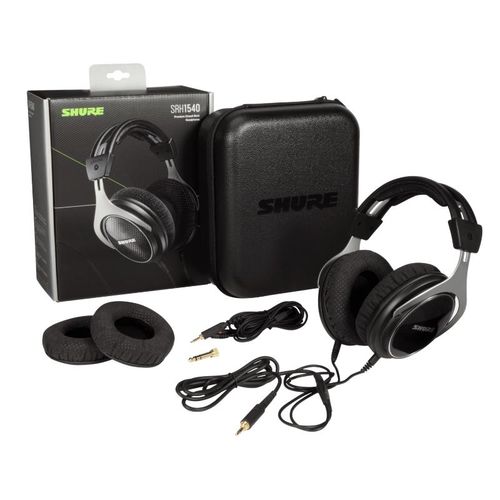Shure SRH1540 Premium Closed-Back Headphones for Clear Highs and Extended Bass - SRH1540-BK