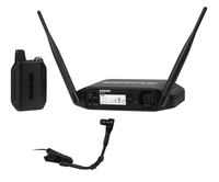 Shure The GLX-D+ Dual Band Wireless Presenter System features the precision-crafted BETA® 98H/C flexible gooseneck microphone for brass, woodwind and percussion applications and the GLXD4+ tabletop receiver. - GLXD14+/B98-Z3