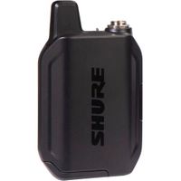 Shure The GLXD1+ Dual Band Bodypack Transmitter has rugged, metal construction with ergonomic design and reversible belt clip to fit comfortably and snugly in various positions. - GLXD1+=-Z3