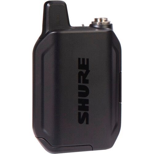 Shure The GLXD1+ Dual Band Bodypack Transmitter has rugged, metal construction with ergonomic design and reversible belt clip to fit comfortably and snugly in various positions. - GLXD1+=-Z3