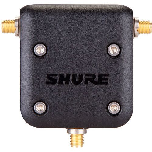 Shure The UA221DB-RSMA splits an incoming signal into two outgoing signals, allowing two GLXD4R+ receivers to share a single pair of antennas.  - UA221DB-RSMA