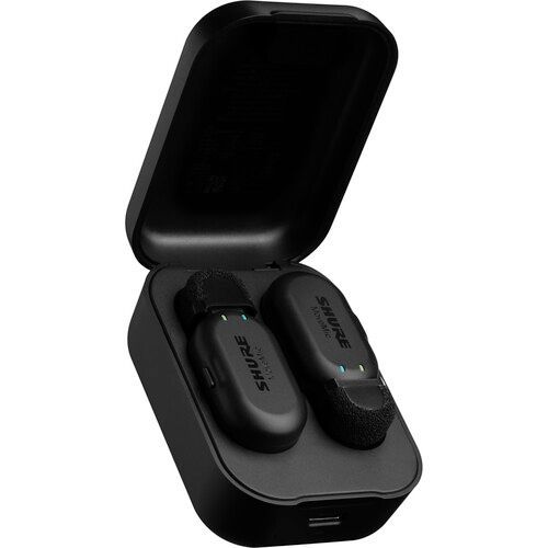 Shure Two Wireless Lavs to Phone, Charge Case - MV-TWO-Z7