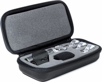 Shure Ultra-Compact Side-Address Instrument Microphone comes with four (4) different capsules, one (1) each of Cardiod, Supercardioid, Omnidirectional and Bidirectional - Beta 181/KIT