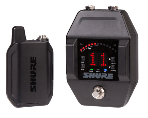 Shure Wireless Guitar Pedal System with WA305 Premium Guitar Cable, GLXD1+ Digital Bodypack, and GLXD6+ Guitar Pedal receiver. - GLXD16+-Z3