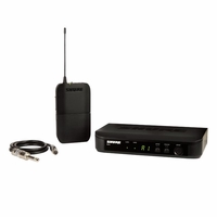 Shure Guitar Wireless System with (1) BLX4 Wireless Receiver, (1) BLX1 Bodypack Transmitter, and (1) WA302 Instrument Cable - BLX14-J11