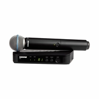 Shure Vocal System with (1) BLX4 Wireless Receiver and (1) Handheld Transmitter with BETA 58 Microphone - BLX24/B58-J11