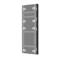 Chief TiLED 1 High dvLED Wall Mount Side Covers for Unilimin USLIM Series - TILSC1HUS