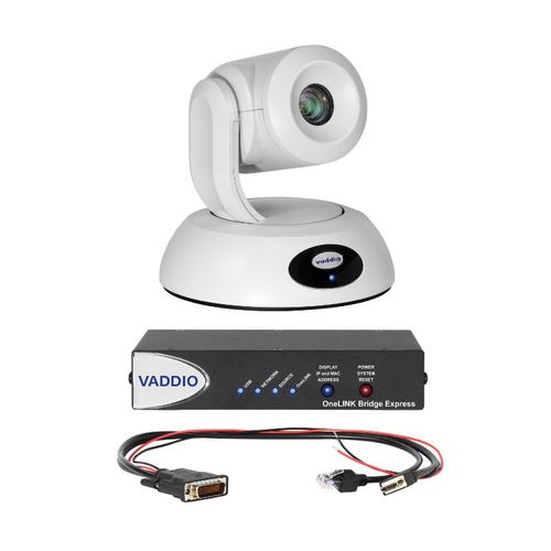 Vaddio ROBOSHOT 12E HDBT OLB EXP WHT PLYCM PTZ Camera - 999-96450-570W