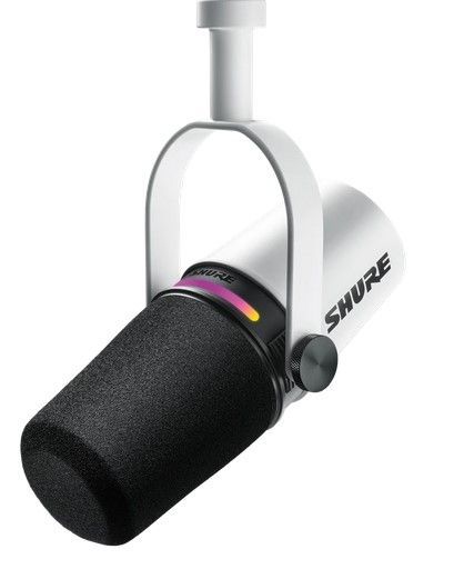 XLR/USB SPEECH MICROPHONE, WHITE - MV7plus-W