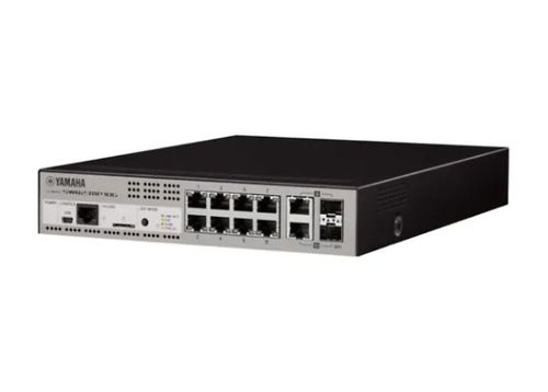Yamaha 10-Port L2 switch with 9 POE ports; 1/2RU, - yamaha-swr2311p-10g