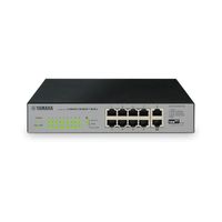 Yamaha 10-Port switch with 9 POE ports; 1/2RU, - yamaha-swr2100p-10g