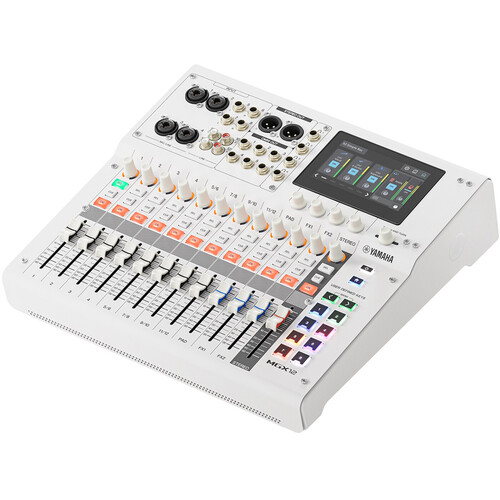 Yamaha 18ch Digital Mixing Console, dual USB-C audio interface, white finish - MGX12 W