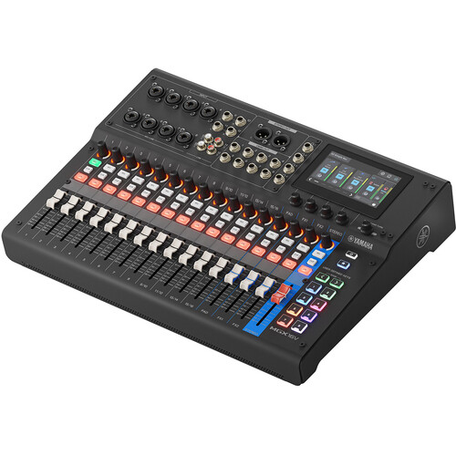 Yamaha 22ch Digital Mixing Console, dual USB-C audio/video interface, black finish - MGX16V B