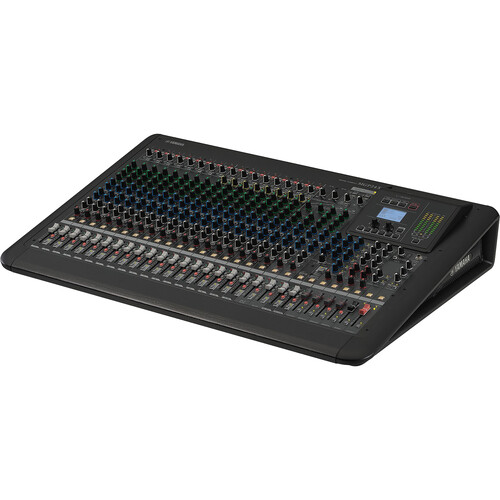 Yamaha 24-Input (16 XLR), 4-bus mixer, 8 channels of 1-knob compression, dual FX - SPX and REV-X, direct USB 2 track recording/playback - MGP24XA