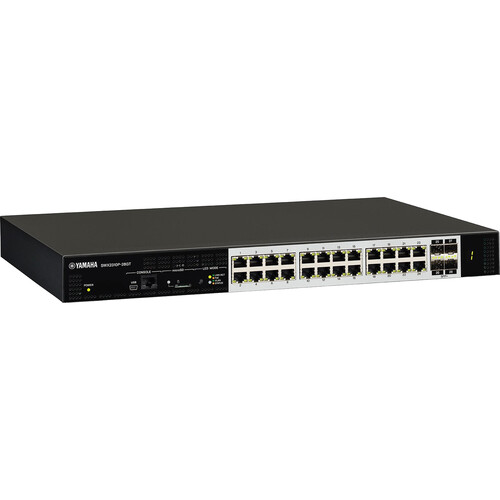 Yamaha 24-Port L2 370w PoE Network Switch with 24 PoE ports 4 SFP+ with 10G uplink; 1RU - SWX2310P-28GT