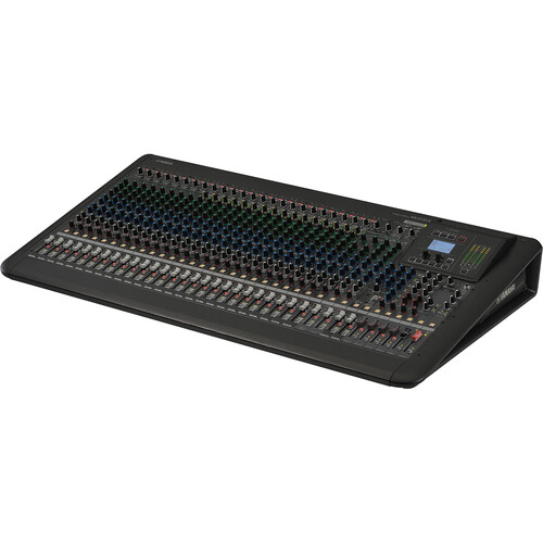 Yamaha 32-Input (24 XLR), 4-bus mixer, 16 channels of 1-knob compression, dual FX - SPX and REV-X, direct USB 2 track recording/playback - MGP32XA