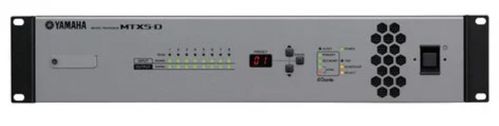Yamaha 34 x 16 Zone Matrix; YDIF and Dante digital audio network interfaces; MY Card Slot;  16 in/8 out; GPI; 2RU; Dante enabled, - yamaha-mtx5-d