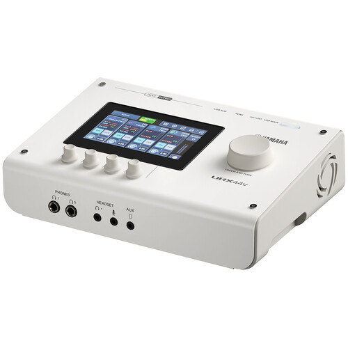 Yamaha 6 in / 4 out dual USB-C Audio/Video Interface, touchscreen, white finish - URX44V W