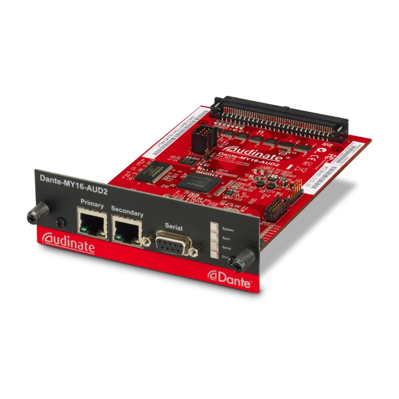 Yamaha Audinate 16-Channel Dante network I/O card; two RJ45
