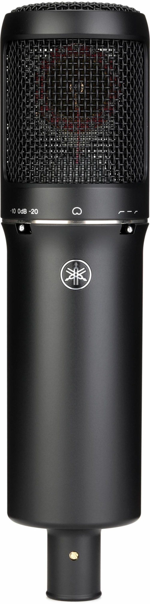 Yamaha Condenser microphone, shock mount, pop filter, black finish - YCM705 B
