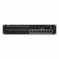 Yamaha Dante-equipped I/O rack with 16 mic/line inputs and 8 line outputs; preamplifiers can be remotely controlled from a TF console; connection between the TIO1608-D and a TF console requires only a CAT5e LAN cable; system can be expanded up to 48 inputs and 24 outputs; 2R, - yamaha-tio1608-d