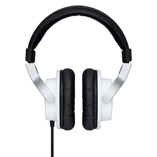 Yamaha Monitor headphones; 49?; sensitivity 99dB/mW; frequency response 15Hz-25kHz; 40mm driver; 1/8" TRS plug; 1/4" adapter included; soft carry bag included (White), - yamaha-hph-mt7w