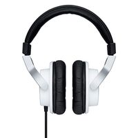 Yamaha Monitor headphones; 49?; sensitivity 99dB/mW; frequency response 15Hz-25kHz; 40mm driver; 1/8" TRS plug; 1/4" adapter included; soft carry bag included (White), - yamaha-hph-mt7w