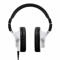 Yamaha Monitor headphones; 51?; sensitivity 100dB/mW; frequency response 20Hz-20kHz; 40mm driver; 1/8" TRS plug; 1/4" adapter included; nylon carry bag included (White), - yamaha-hph-mt5w