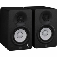 Yamaha Powered studio monitors 1 x 4.5 1 x 1 dome 52W 60-22kHz 2 x Combo 2 x RCA mini-jack inputs on left speaker pair black finish - HS4 B