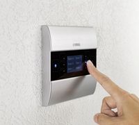 Yamaha TCP/IP connected control panel for MRX/MTX processors; features dot matrix display with multi-lingual text; 6x programmable soft buttons for a total of 36 possible controls; POE enabled connected via Cat5e or better cable; fits 3 gang electrical box size; silver finish, - yamaha-mcp1