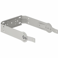 Yamaha Vertical U-Bracket DZR10/CZR10; mounts to the sides of loudspeaker cabinet (white), - yamaha-ub-dzr10vw