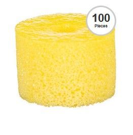 YELLOW FOAM Sleeves for Shure Sound Isolation Earphones, 100 PIECES - EAYLF1-100