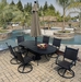 Samoa Oval Dining Set of Seven (MF)