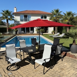 Alexa Dining Set of Seven with Haven Highback Chairs (MF)