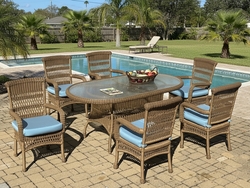 Belvedere Oval Dining Set of Seven (MF)