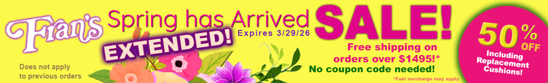 Fran's Wicker Promo Banner